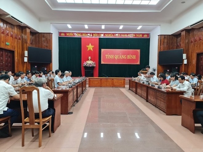 Inspectors of the Ministry of Home Affairs conduct inspections in Quang Binh. Photo: Chinhphu.vn