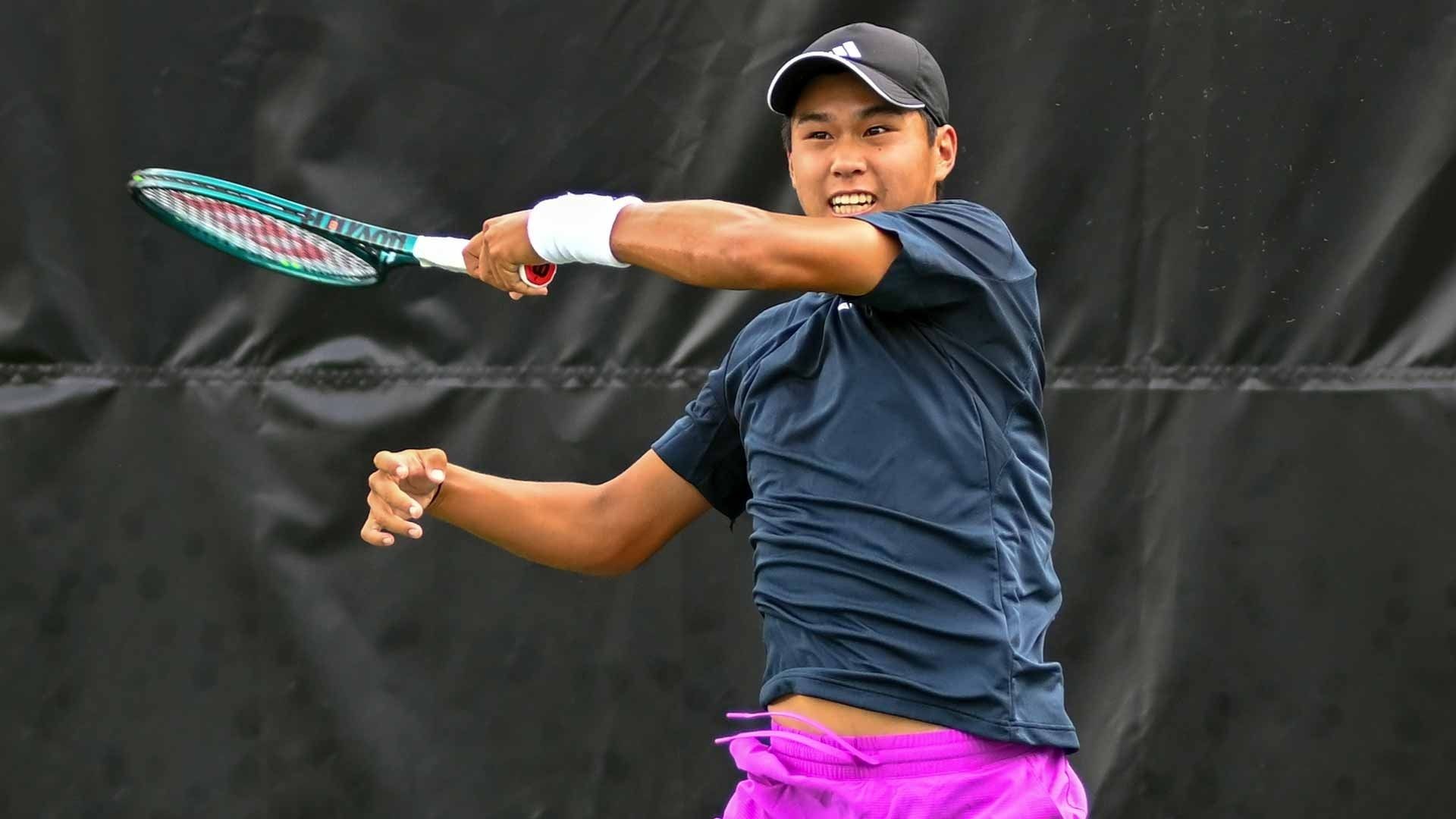 Tien is a young American tennis player whose parents are Vietnamese. Photo: ATP Tour
