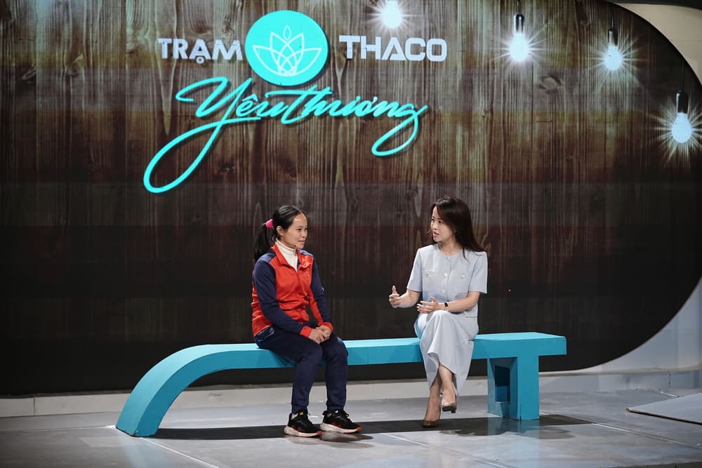 Ms. Vu Kim Thuy is a guest on the program "Love Station". Photo: VTV