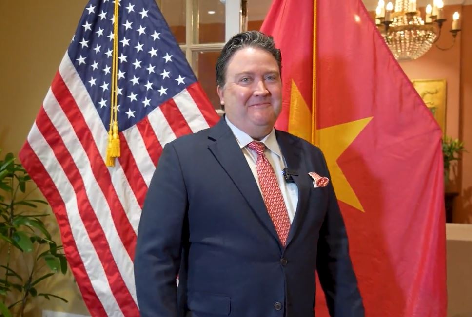US Ambassador to Vietnam Marc Knapper. Photo cut from US Embassy video