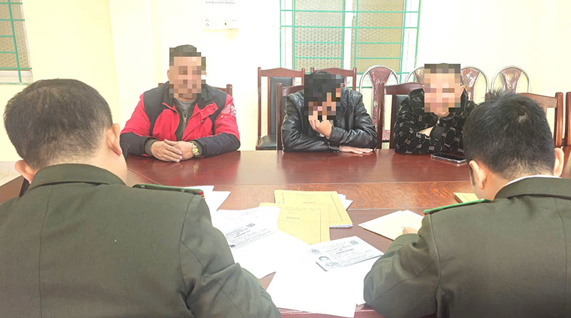 Các đối tượng khai nhận hoạt động chính của nhóm Zalo là báo chốt giao thông. Ảnh: Công an cung cấp