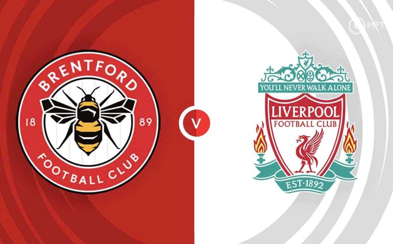 Brentford vs Liverpool in the Premier League. Photo: MFT