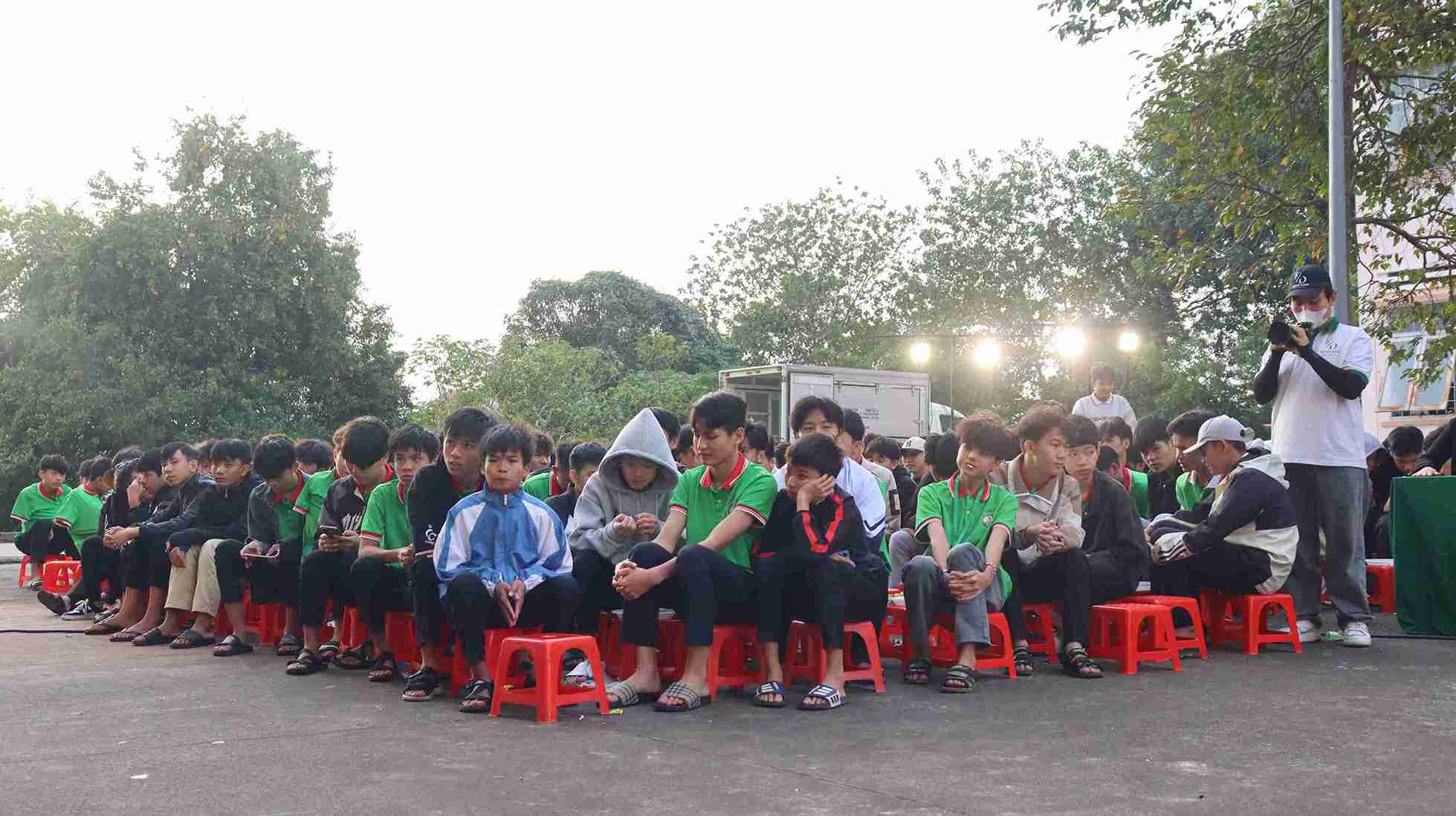 Hoc sinh, sinh vien tham du chuong trinh. Anh: Bao Trung