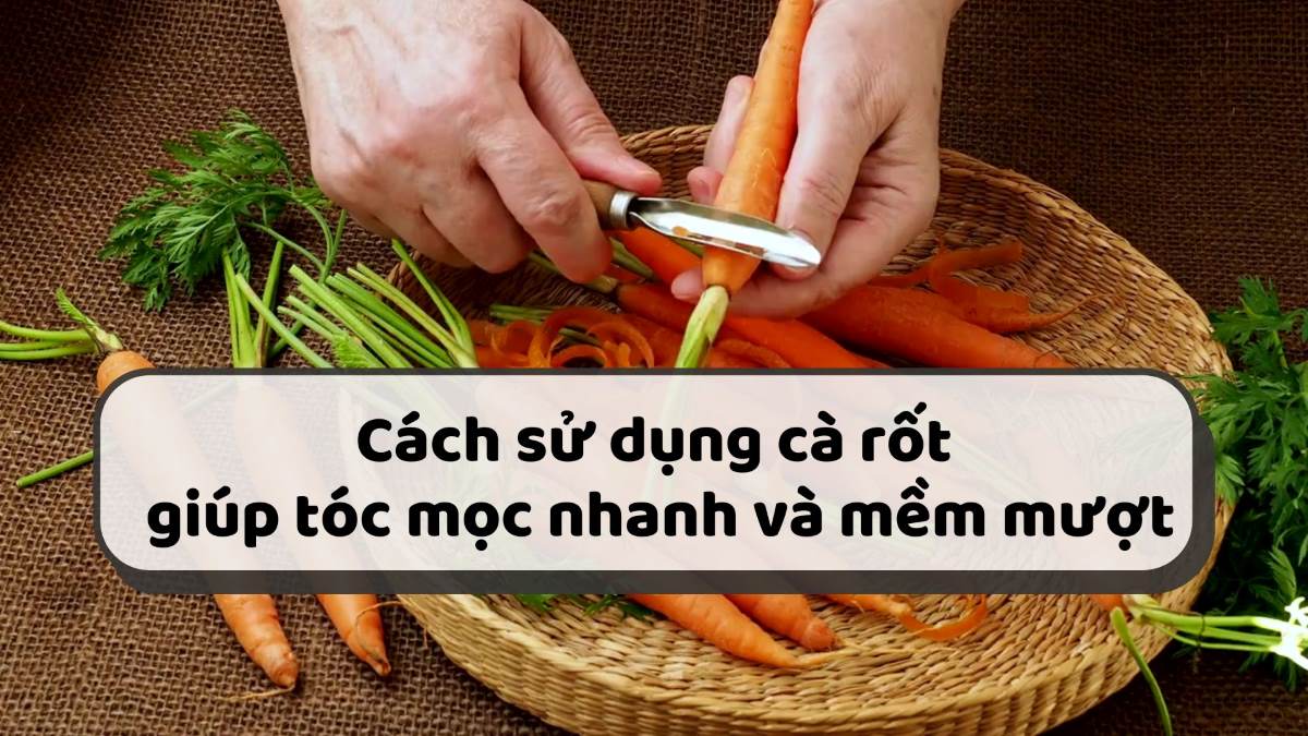 Carrots help hair grow fast and smooth