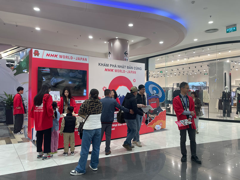 The event "Discover Japan" organized by NHK is taking place in Vietnam. Photo: Bui Duc