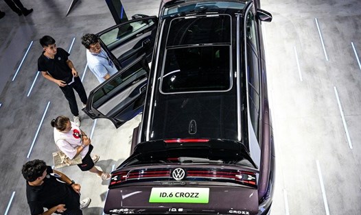 Một chiếc Volkswagen của Đức được trưng bày tại Triển lãm ôtô quốc tế Trường Xuân, Trung Quốc, tháng 7.2023. Ảnh: Xinhua