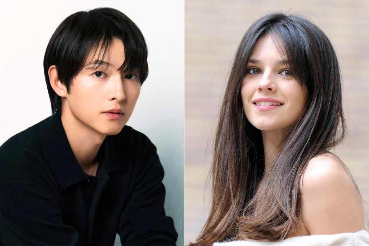 Song Joong Ki and his British wife Katie Louise Saunders. Photo: Naver