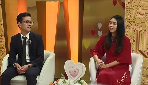 The couple are engineers on the show "Newlyweds". Photo: Producer.