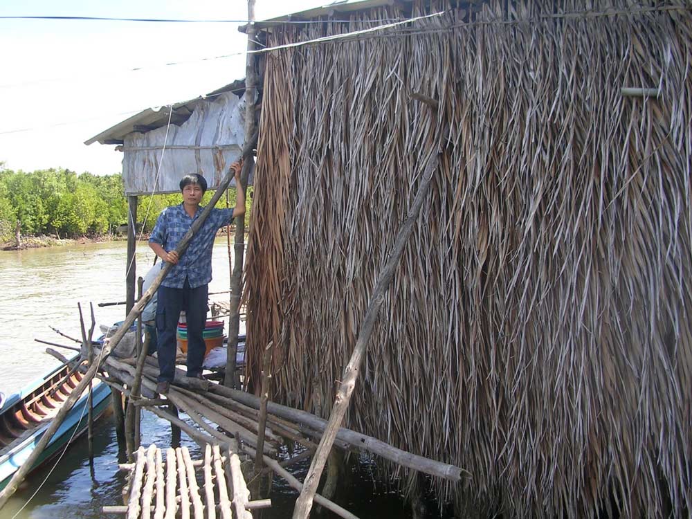 The author is in Ca Mau. Photo: Provided by the author
