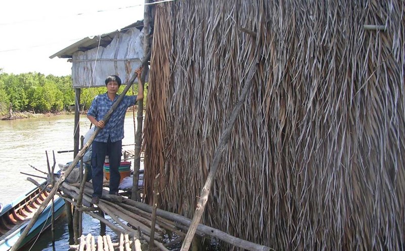 The author is in Ca Mau. Photo: Provided by the author