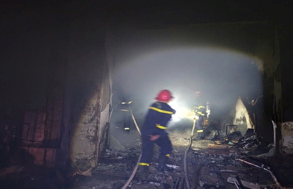 Hiện trường vụ cháy. Ảnh: Công an cung cấp