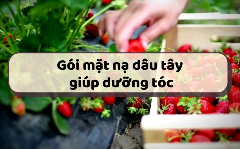 Strawberry mask pack helps nourish hair effectively