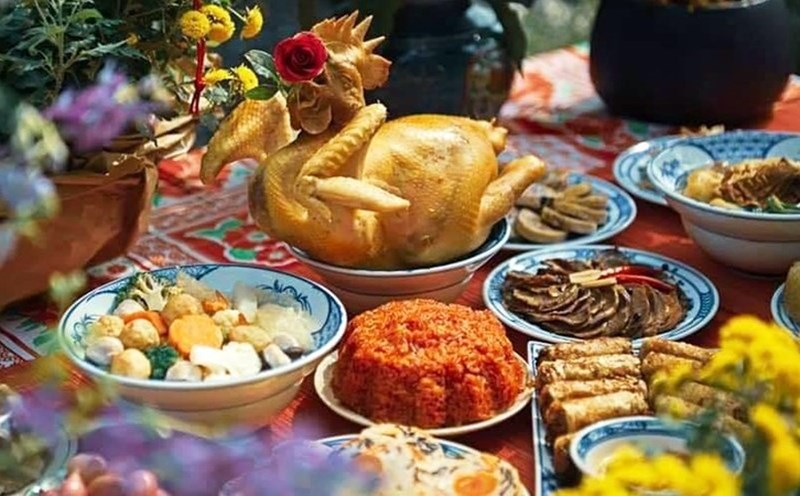 Offering tray to the Kitchen Gods. Photo: T.L