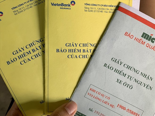 Có rất nhiều loại bảo hiểm xe ôtô mà người mua có thể lựa chọn. Ảnh: Khánh Linh.
