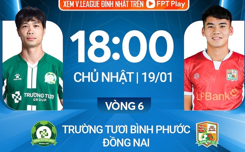 Binh Phuoc faces Dong Nai in round 6 of the National First Division. Photo: FPT Play