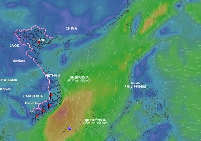 Dự báo diễn biến thời tiết xấu trên Biển Đông 2 ngày tới