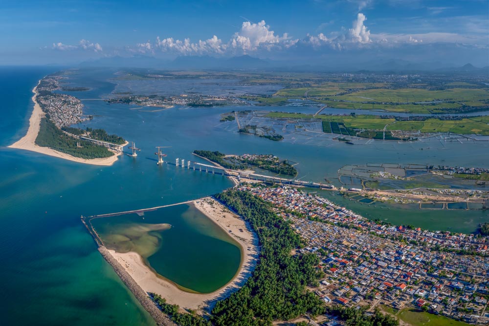 A corner of Hue city seen from an aerial photo
Photo: Nguyen Tan Anh Phong