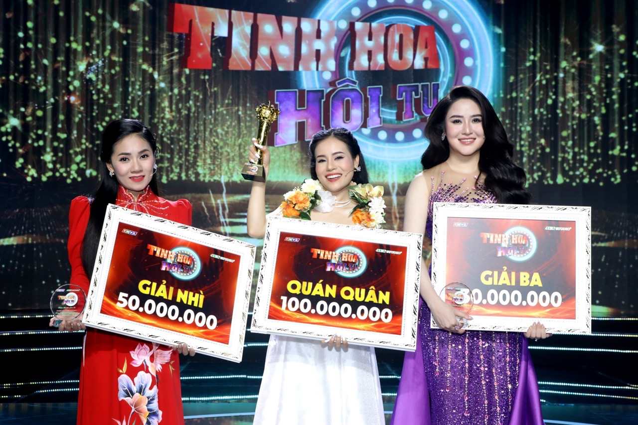 Cam Ho crowned the winner of Tinh Hoa Hoi Tu. Photo: Producer.
