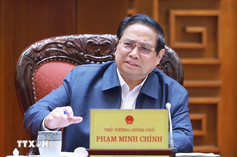 Prime Minister Pham Minh Chinh requested to choose the most optimal solution in restructuring the apparatus. Photo: VNA
