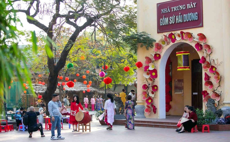 Visit Hai Duong Provincial Museum to experience the old Tet atmosphere. Photo: Mai Huong