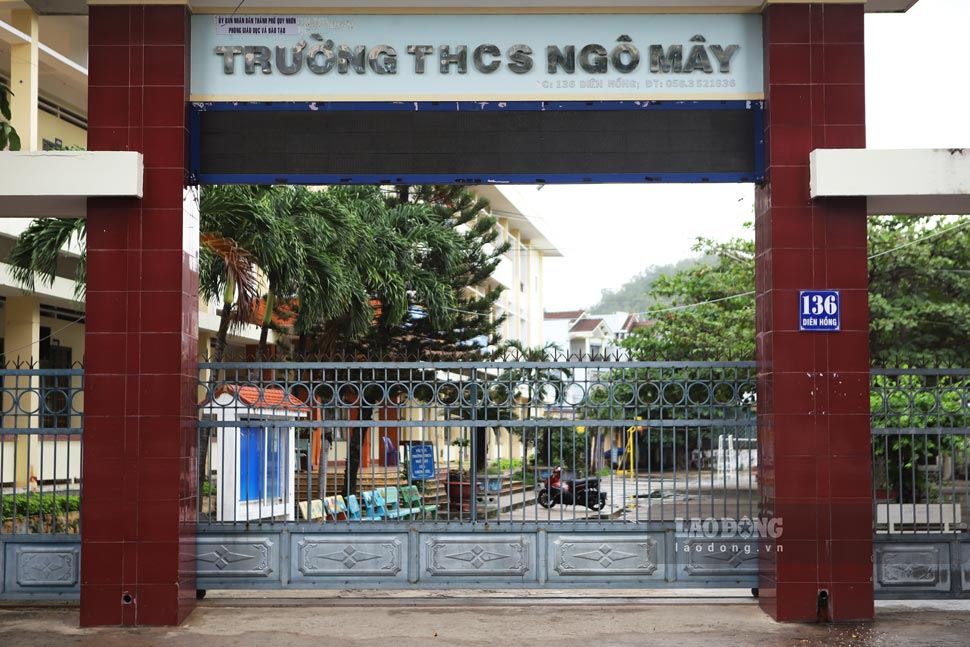 Truong THCS Ngo May (TP Quy Nhon). Anh: Hoai Luan