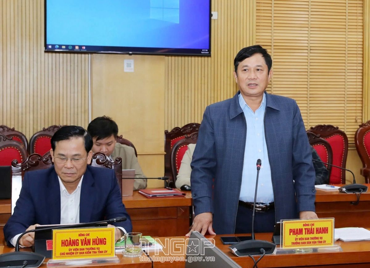 Mr. Pham Thai Hanh - Head of the Thai Nguyen Provincial Party Committee's Mass Mobilization Commission - voluntarily retired early (more than 1 year). Photo: Thainguyen.gov.vn