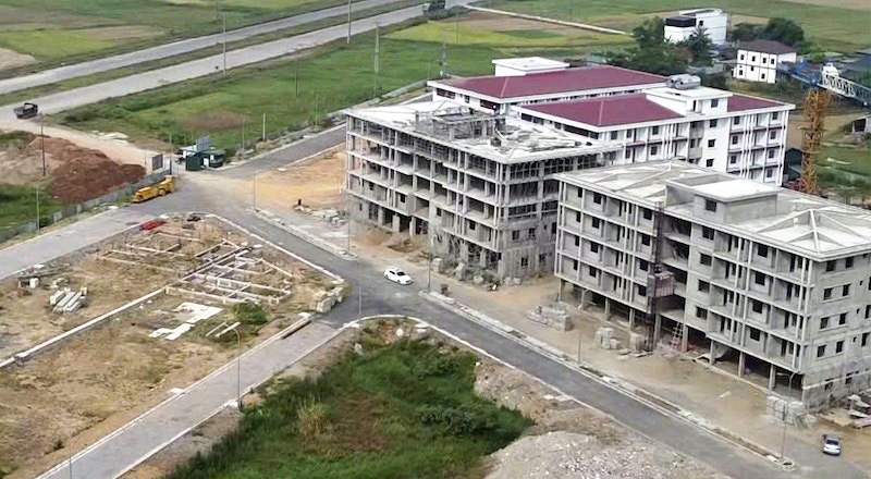 Social housing project for low-income earners and workers at KT Home industrial park in Nghi Xa commune, Nghi Loc (Nghe An). Photo: Quang Dai