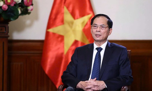 Ủy viên Trung ương Đảng, Phó Thủ tướng Chính phủ, Bộ trưởng Bộ Ngoại giao Bùi Thanh Sơn. Ảnh: Hải Nguyễn