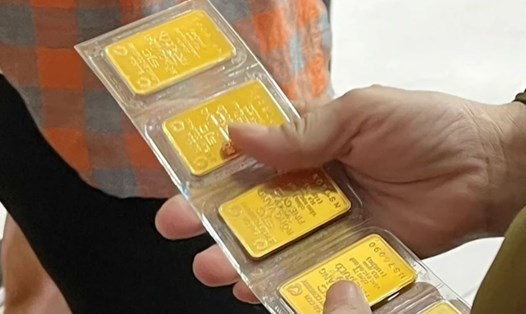 Dự báo giá vàng còn tăng trong năm 2025. Ảnh: TTXVN