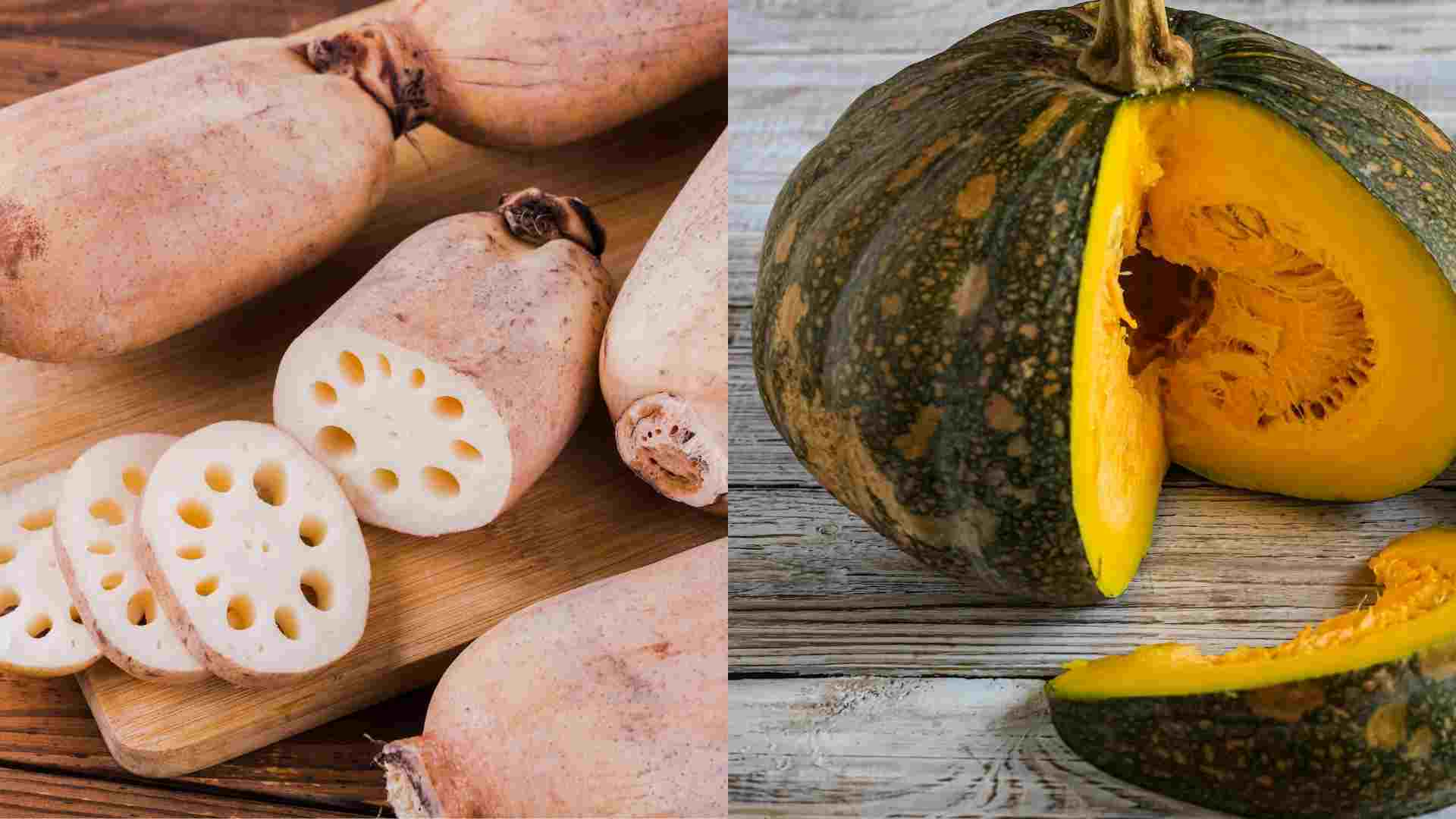 Lotus root, pumpkin is good for blood sugar