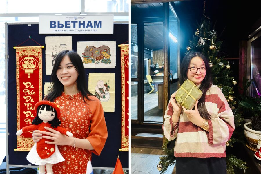 Vietnamese students studying and living abroad always have special feelings during the Lunar New Year. Photo: Senior staff