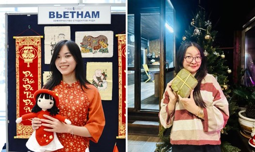 Du học sinh Việt Nam đang học tập và sinh sống ở nước ngoài luôn có những cảm xúc đặc biệt vào dịp Tết Nguyên đán. Ảnh: Nhân vật chung cấp