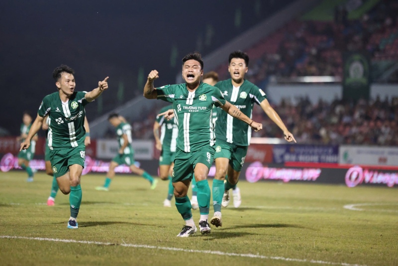 Binh Phuoc Club has not been able to rise to the top of the National First Division rankings. Photo: BPFC