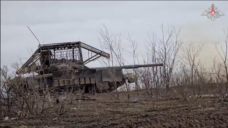 Russian tanks on the battlefield of the conflict. Photo: Russian Ministry of Defense