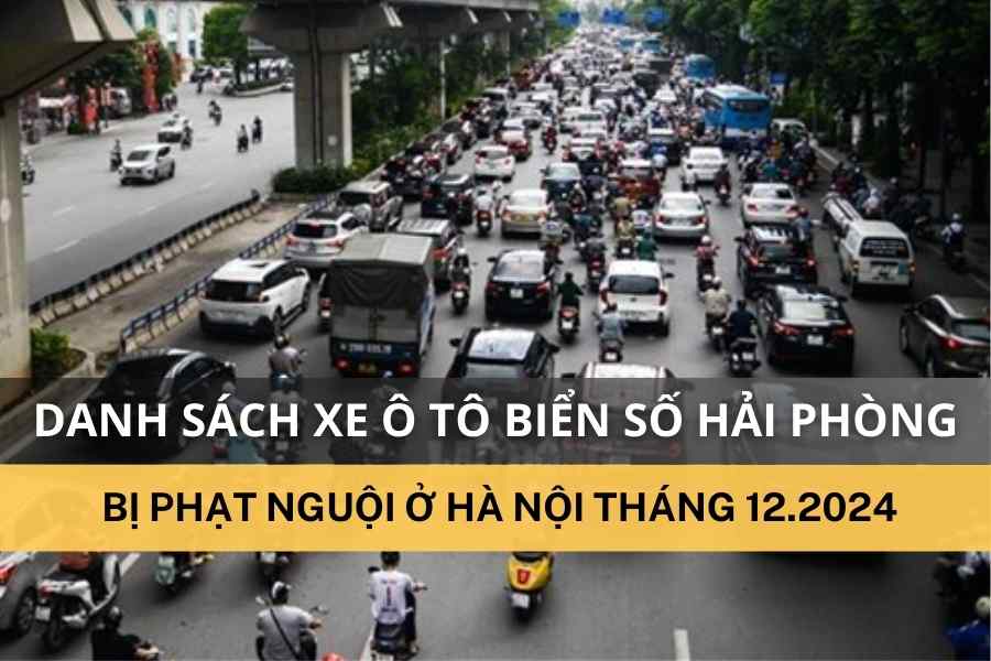 The following Hai Phong license plates should be brought to the police immediately for handling of fines