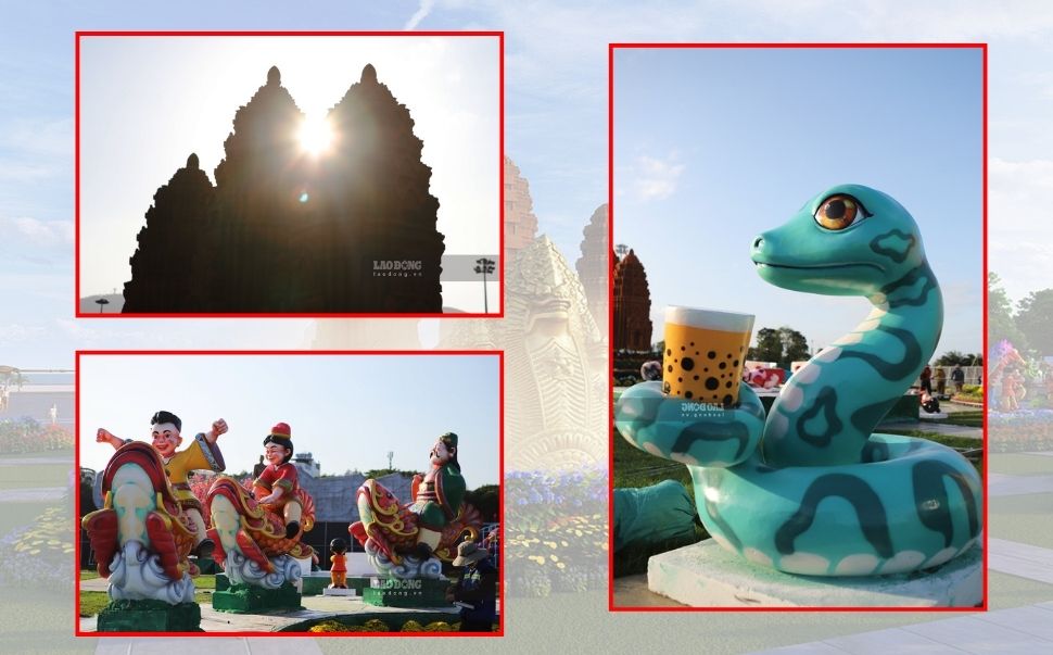 The mascots of the year of the Snake 2025 in Binh Dinh will be officially "launched" on the afternoon of January 21. Photo: Hoai Luan - Phuong Thao