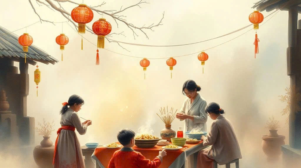 Folklore often calls it Tet holiday. AI graphics by Dac Tuan