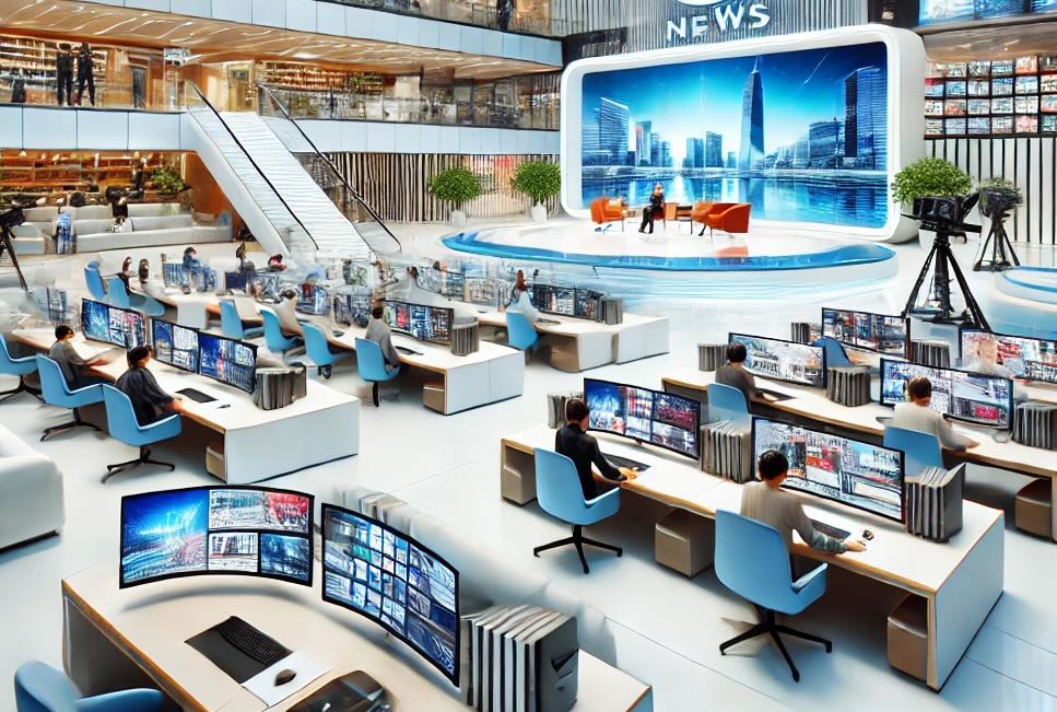 Quang Binh builds a project for the Provincial Media Center. Photo: Cong Sang (Illustration by AI)