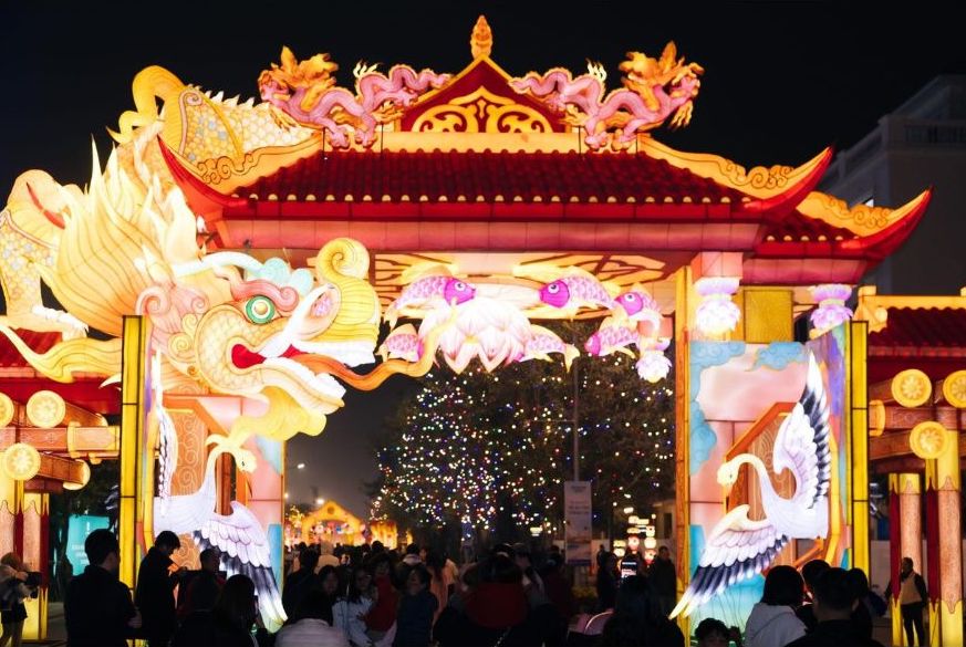 Le hoi Den long Quoc te mang den khong gian thuong lam nghe thuat, vui choi moi la cho cu dan va du khach.