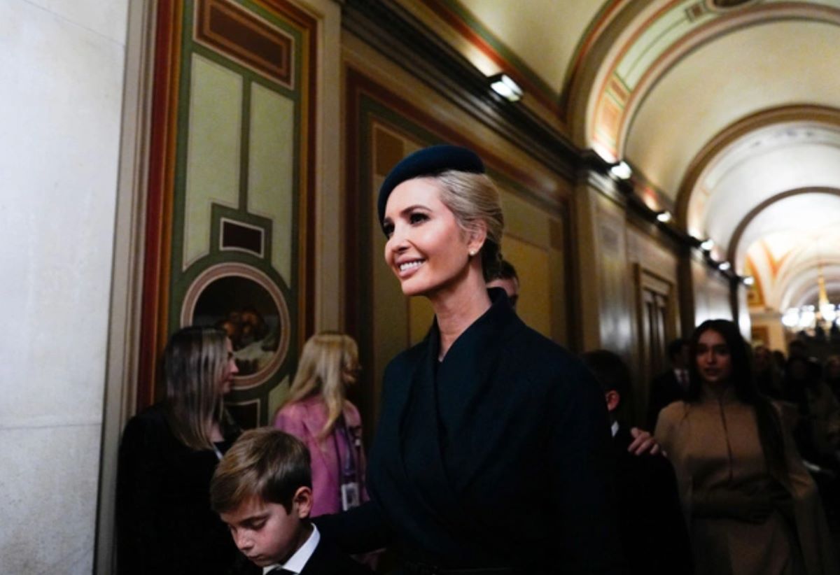 Ba Ivanka Trump, con gai ong Donald Trump, xuat hien tai buoi le. Anh: AFP