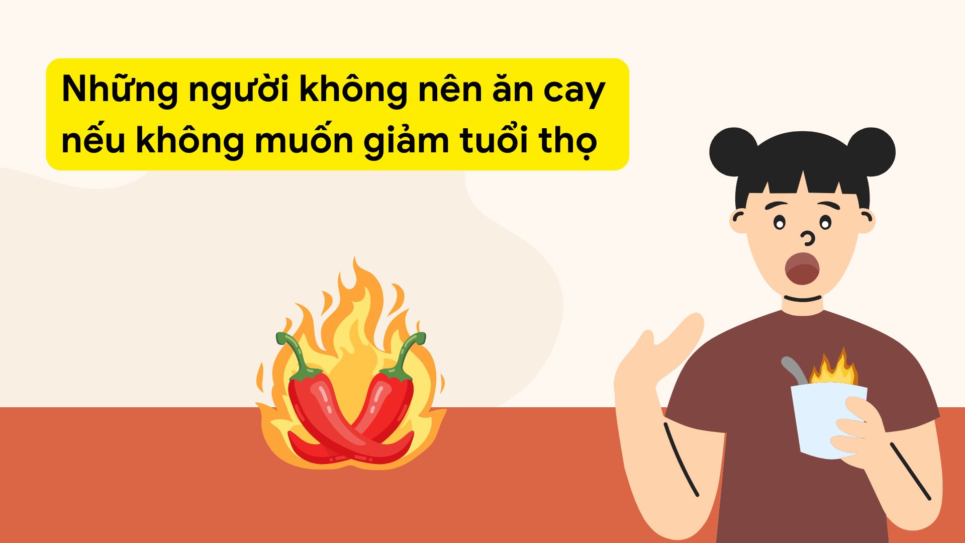 People with heart disease and high blood pressure should not eat spicy food. Photo collage: HA MY