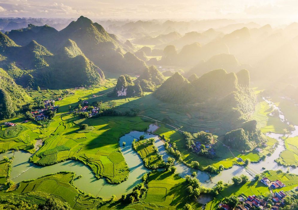 Cao Bang mountains and rivers.