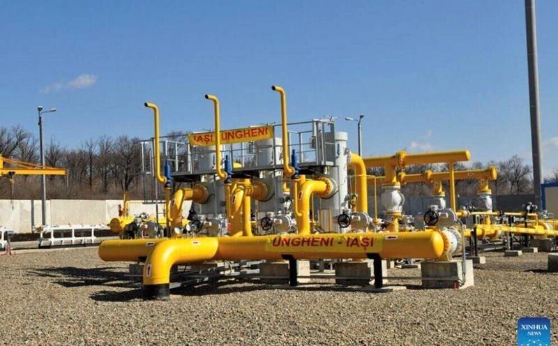 Gas pipeline system in Ungheni, about 105 km west of Chisinau, Moldova. Photo: Xinhua