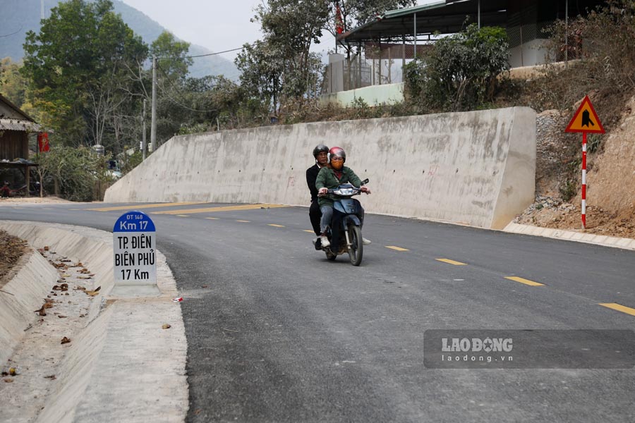 Mot doan duong thuoc dia phan xa Noong Luong, huyen Dien Bien da hoan thanh.