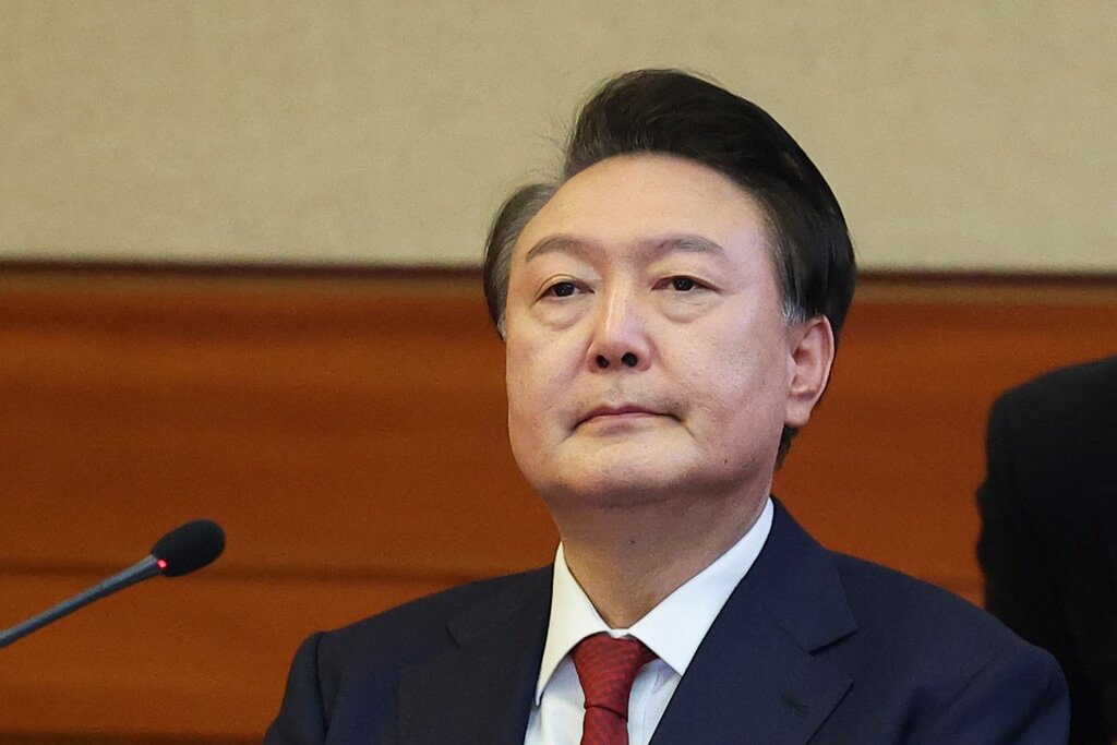 President Yoon Suk Yeol appeared at the impeachment trial on January 21. Photo: AFP