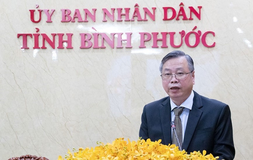 Vice Chairman of Binh Phuoc Provincial People's Committee Huynh Anh Minh was disciplined with a warning. Photo: binhphuoc.gov.vn
