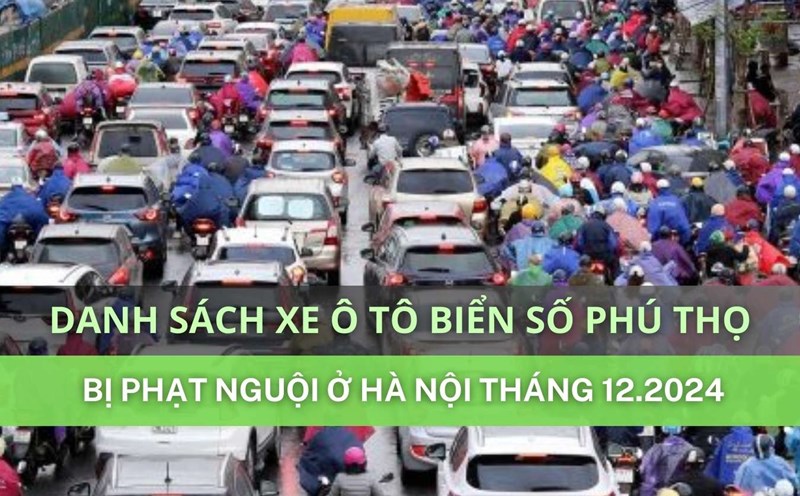 The following Phu Tho car owners should go to the police immediately to handle the fine