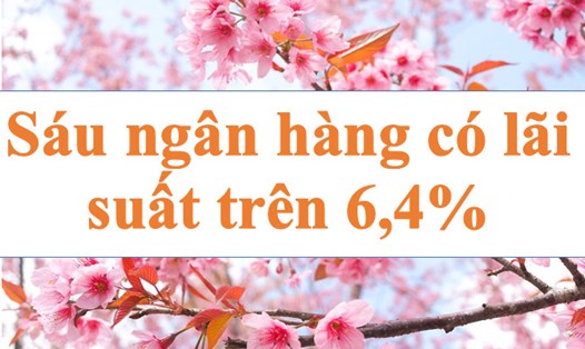Sáu ngân hàng có lãi suất trên 6,4%. Ảnh: Hà Vy