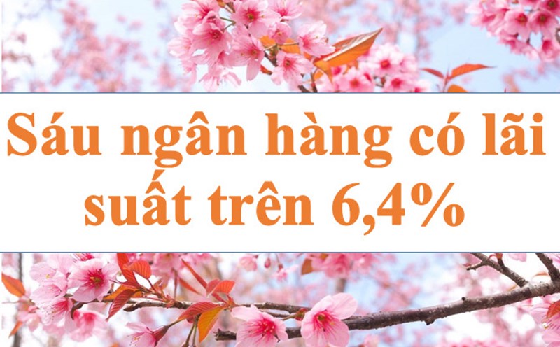 Six banks have interest rates above 6.4%. Photo: Ha Vy