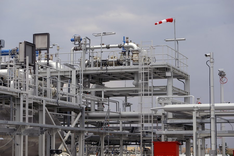 Gas development project in southeastern Romania. Photo: Xinhua